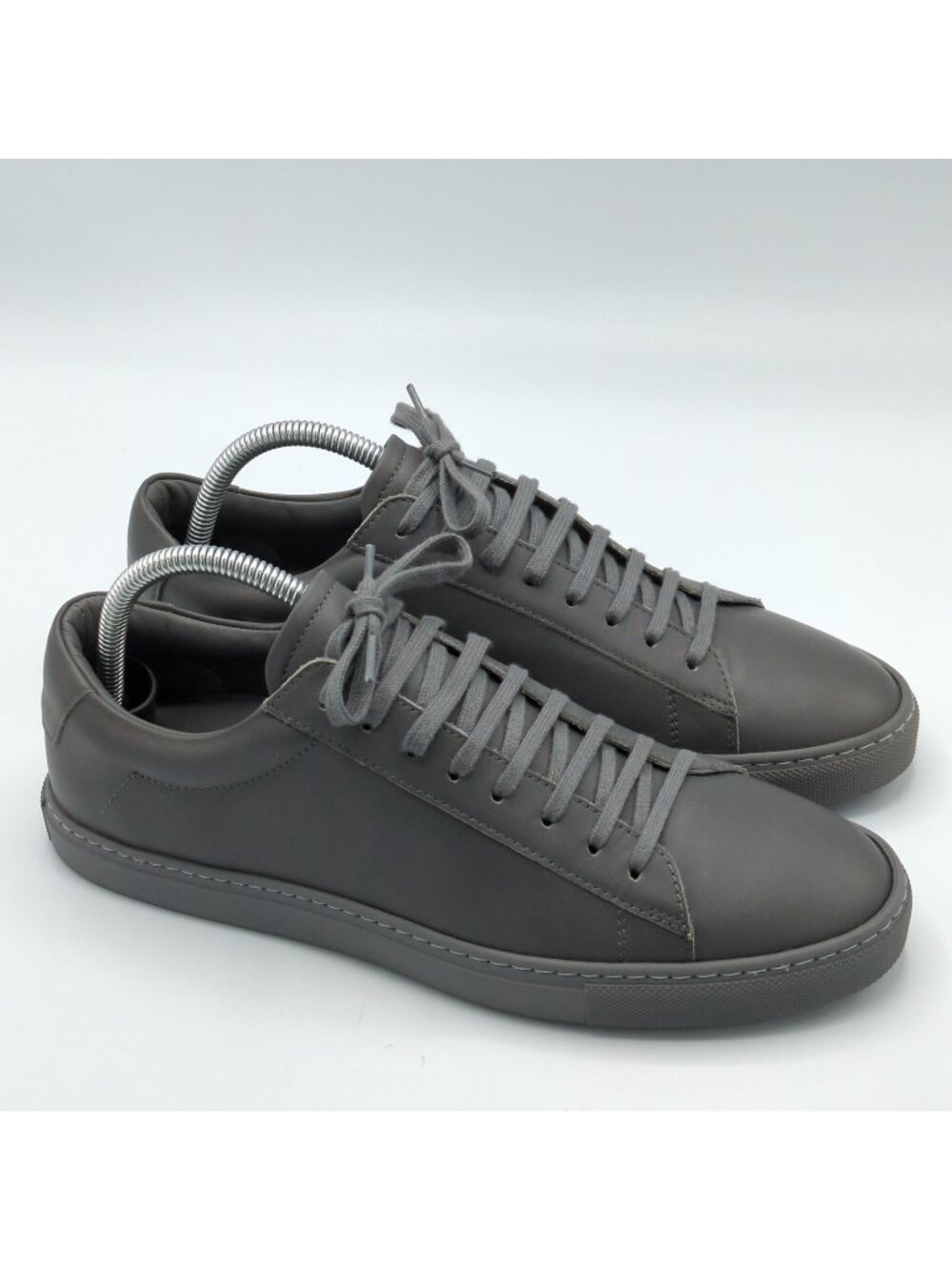 Oliver Cabell Low 1 Gray / Charcoal Leather Sneakers Shoes Men's Size 41 / 8 US